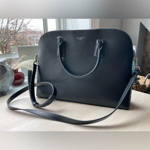 Kate Spade Spencer Black Leather Laptop Bag